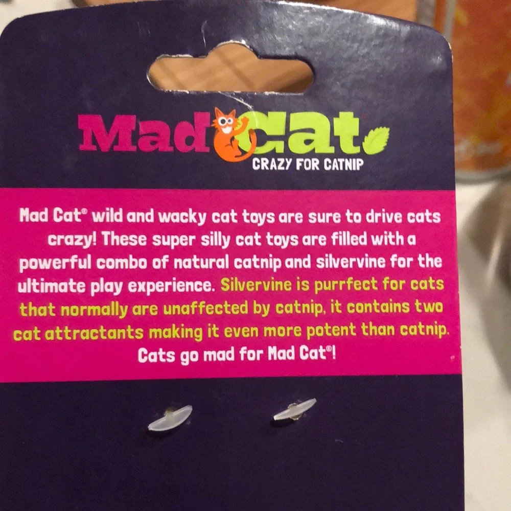 Mad Cat Silver and Tan Burrito Cat Toy
